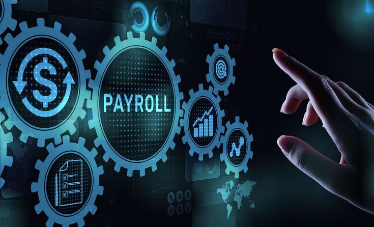 Payroll Business finance concept on virtual screen.